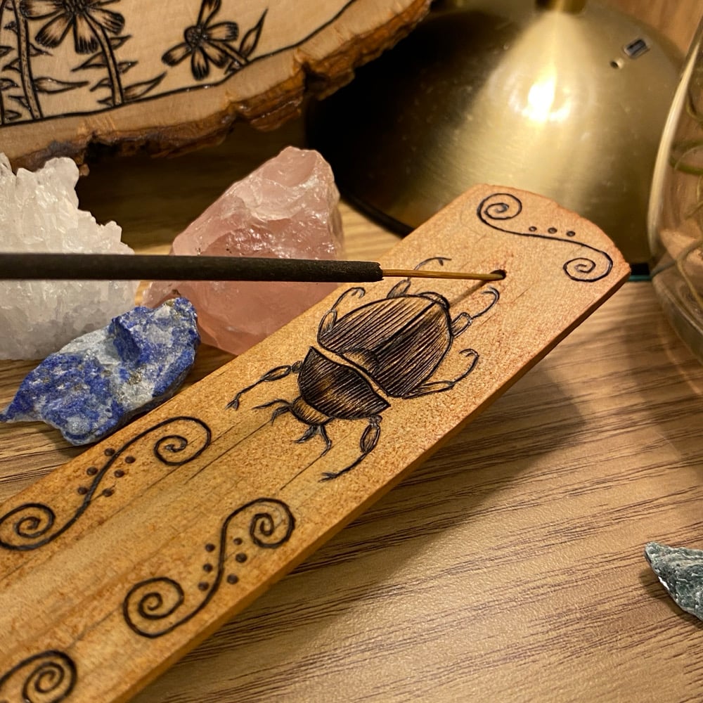Image of Butterfly Beetle Incense Holder