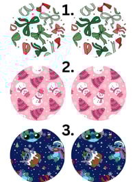 Image 1 of Christmas car coasters 