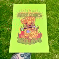 Image 1 of Here Comes Trouble A4 Print 