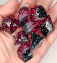 Image 4 of Dark Heart<br>8 Piece Polyhedral Set