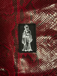 Image 1 of Santa muerte small denim patch
