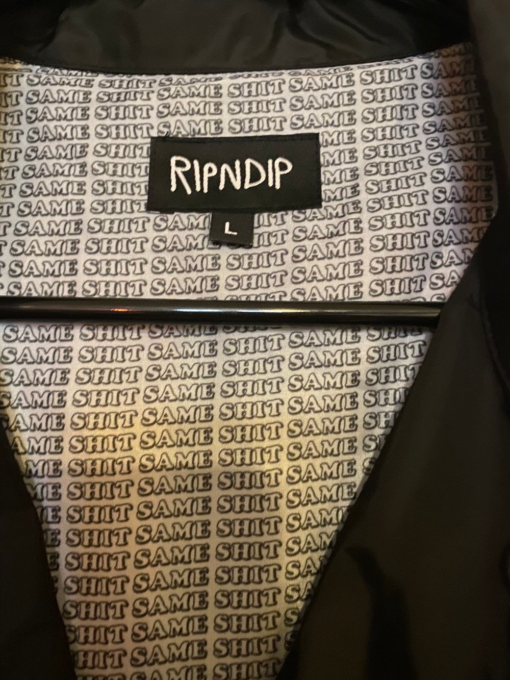 Rip N Dip Same Shit Different Day Jacket Size Large 