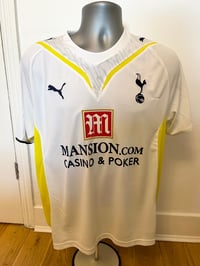 Image 2 of Tottenham Hotspur “DEFOE 18” 2009/10 Home Shirt + patches (M)