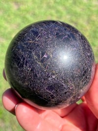 Image 11 of Charoite Aegirine & Pyrite 7cm Sphere I Siberia Russia #2877