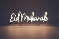 Image 1 of Eid Mubarak neon table top sign