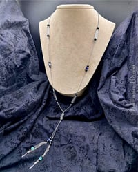 Image of Flapper Length Stainless Steel Uranium Necklace