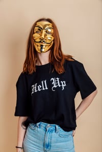 Image 2 of Black Hell Up Tee Oversized