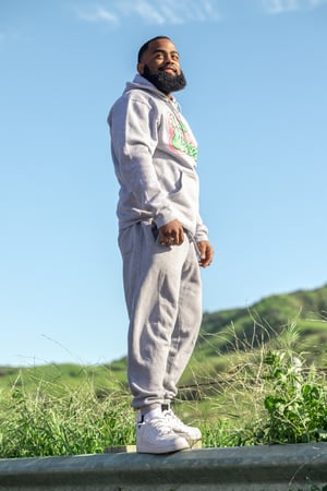 Fresh Light Grey "I Am Chosen” Joggers