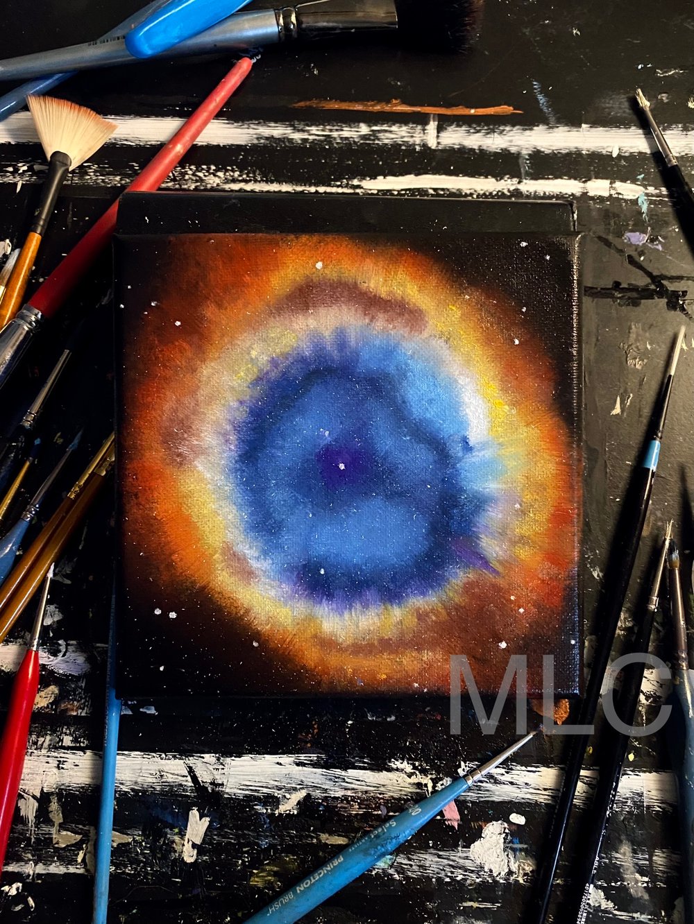 “The Ring Nebula” Original Oil Painting