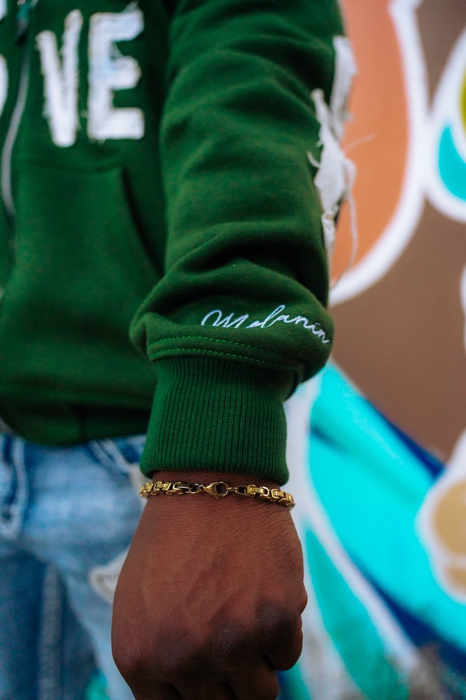 Image of “Spread Love” Zip Hoodie (Green)