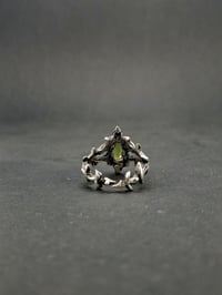 Image 4 of Ishtar Ring with a peridot gem/ adjustable 