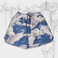 Image 1 of (M) skull in da clouds swim trunks 