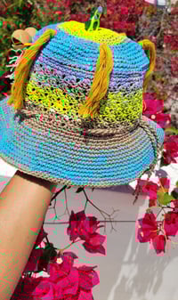 Image 3 of Cosmic Antenna Crochet Cosmic Cap