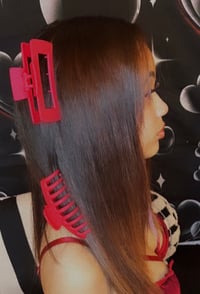 Image 2 of 2pc Red Claw Clips 