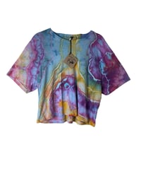 Image 6 of L Crop Tee in Candy Geode Ice Dye