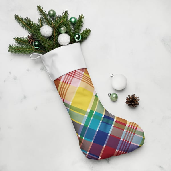 Image of Christmas stocking- Madras