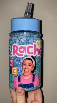 Image 1 of blue ms Rachel snowglobe drink bottle 