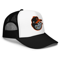 Image 5 of Tha O's "Bird Flu" Snapback Trucker (Orange Logo)