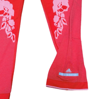 Image 5 of Adidas Stella McCartney Climalite Red Floral 3/4 Yoga Legging Size L - NWT