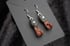 Dead good beetroot stained rabbit bone and moonstone earrings Image 5