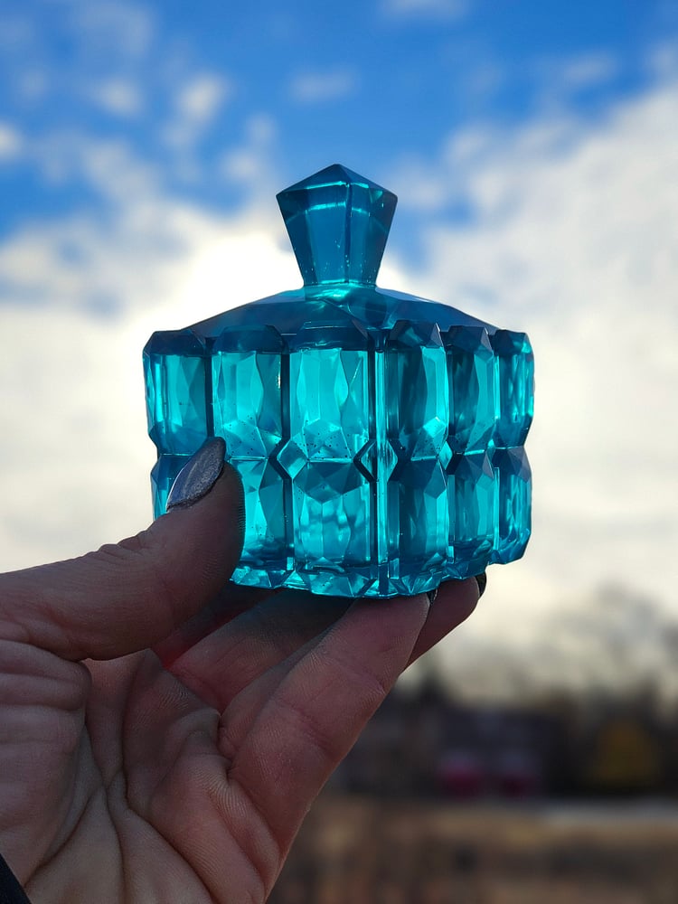 Image of Turquoise Square Box/ Lantern