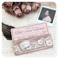Image 4 of 1m of vintage french lace on a vintage style postcard 4cm wide
