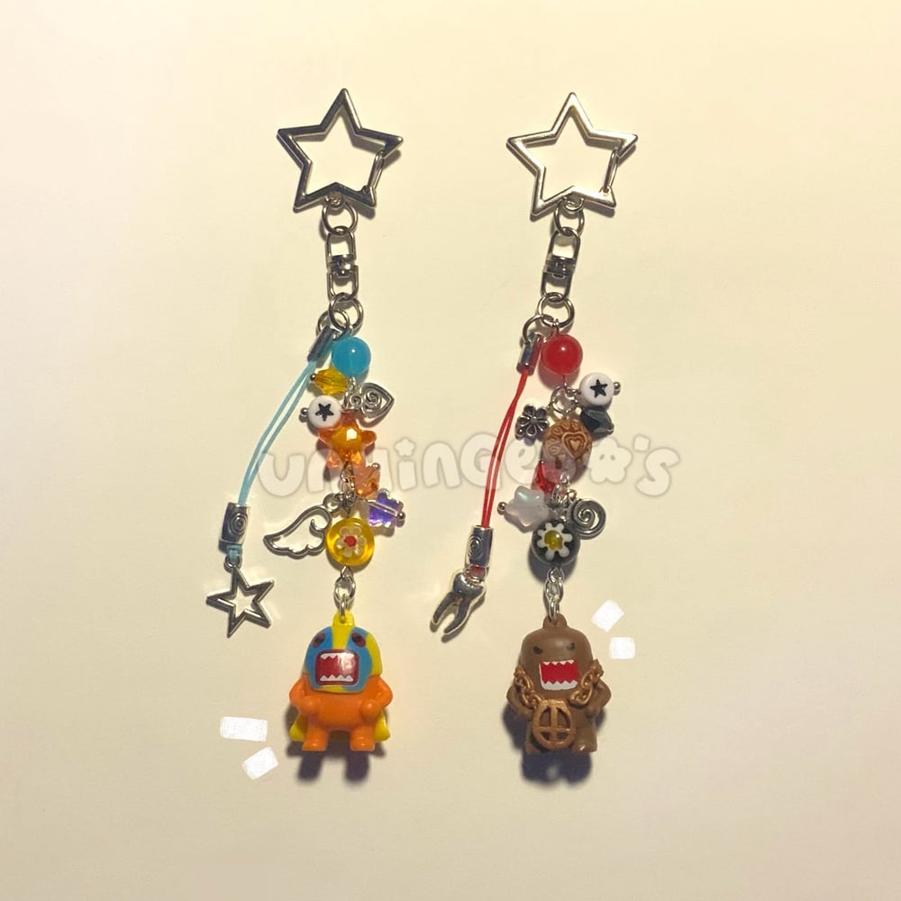 Image of Domo keychains pt.4 ⋆˚˖ 𖦹°⋆