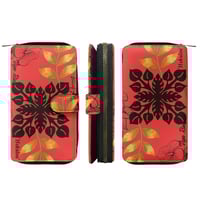 Image 1 of Women's  Hokuloa (Anthurium) Flap Wallet  