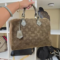 Image 2 of Olive Green 🫒 Suede Handbag