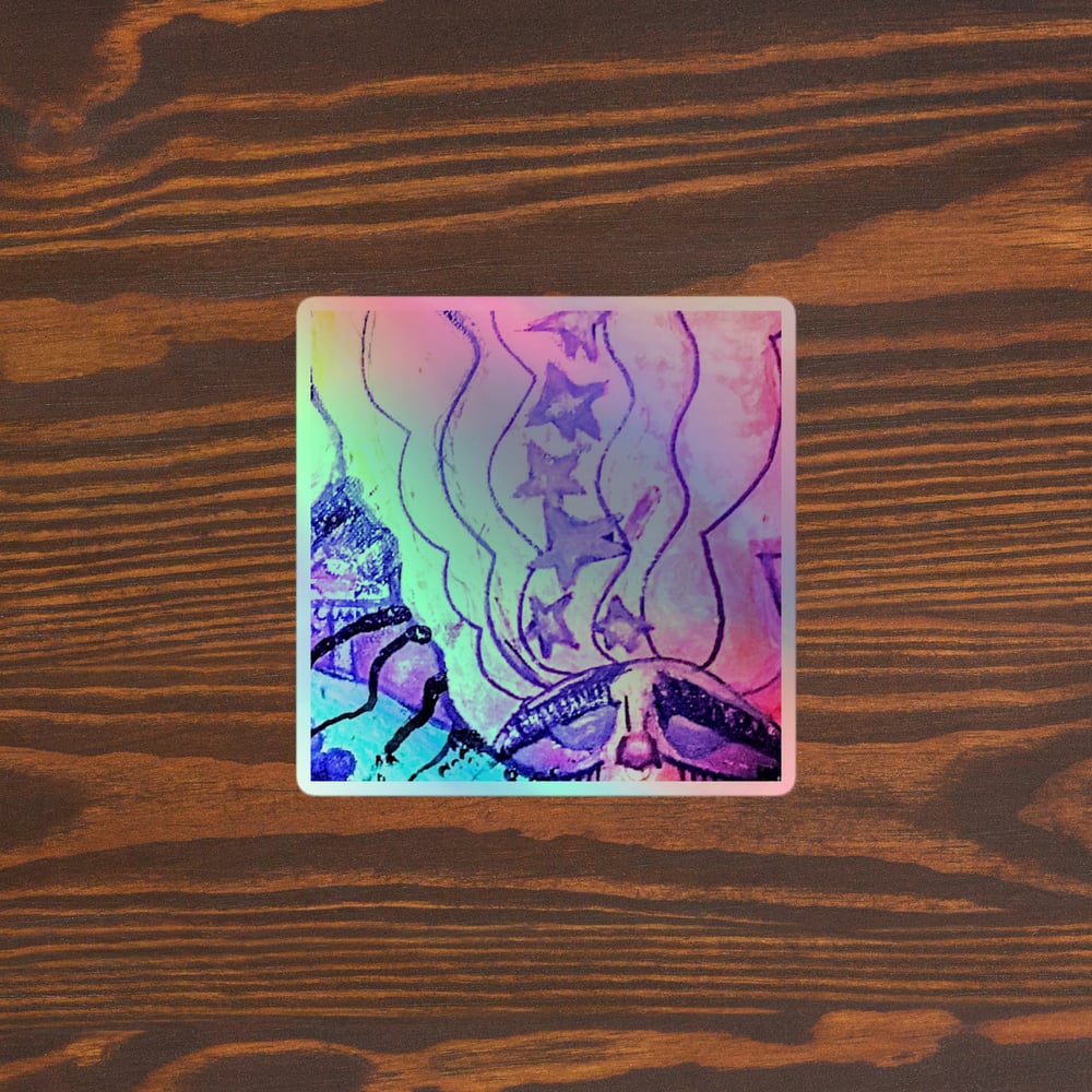 Image of "Good Vibes" Holographic stickers