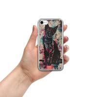 Image 5 of Colorful Watercolor Paint Splatters Black Cat Clear Case for iPhone®