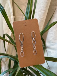 Image 3 of Sterling silver chain earrings