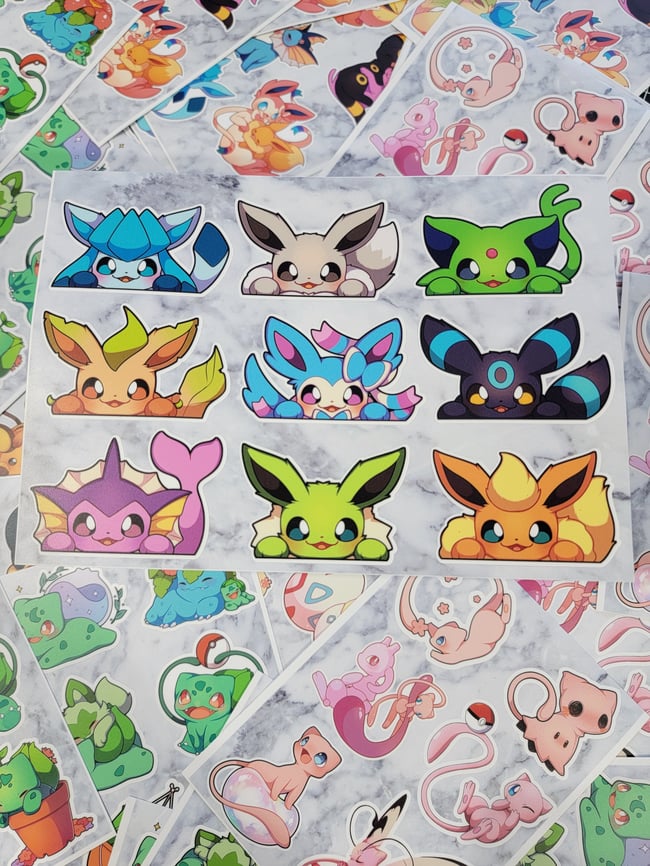 Shiny Sticker Sheet SpottyDogDecals