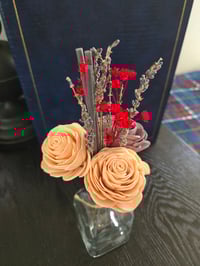 Image 1 of Lavender Latte and Cream Floral Reed Diffuser 