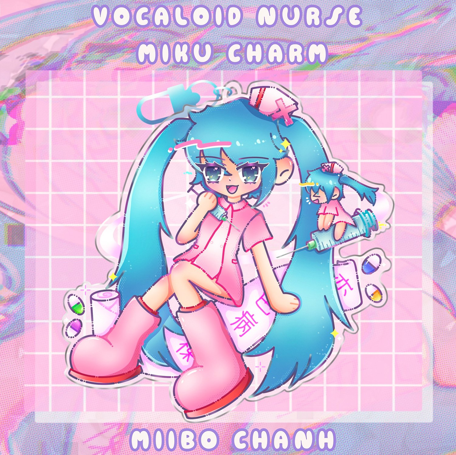 Image of Vocaloid Nurse Miku | Acrylic Charm 