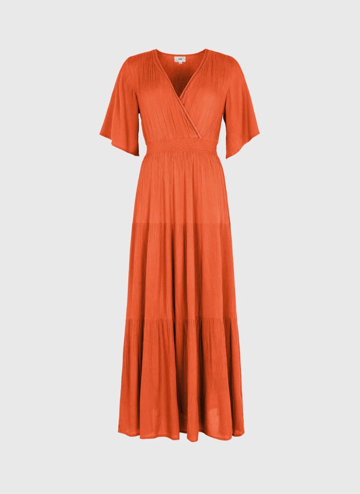 Image of Robe longue cache Cœur Orange 