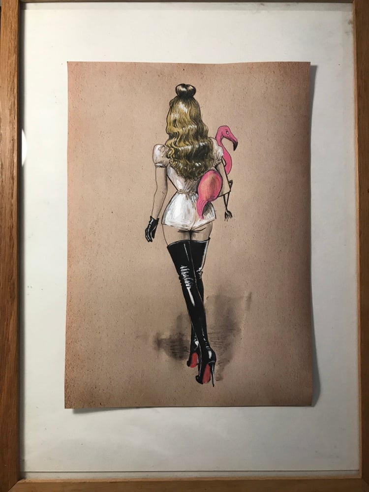 Image of Alice  with the flamingo number 58