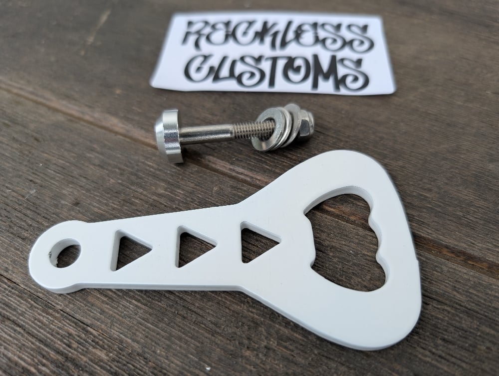 Universal Scooter Tow Hook and Bottle Opener Gloss White