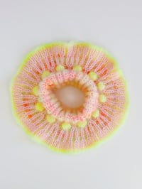 Image 2 of Sofie and Iris Pale Pink, Pastel Green, Neon Coral and Pale Neon Pink Mohair Collar