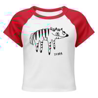 Image 24 of Women’s micro rib raglan baby zebra 
