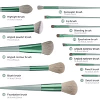 Image 3 of Makeup Brush Set 13pcs