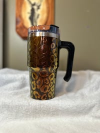 Image 1 of #21 20oz Chrome Leopard Print Grippy