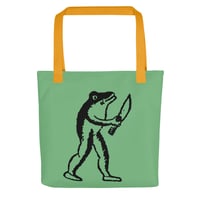 Image 1 of Eugene Teal FROG Tote Bag