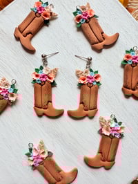 Image 1 of Floral Cowboy Boots