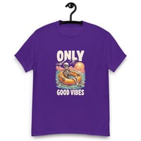 Image 1 of Unisex classic tee, Good Vibes Skeleton Funny Tee