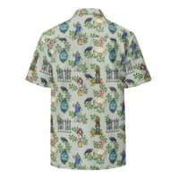 Image 2 of Grey Haunted Mansion Hawaiian Shirt