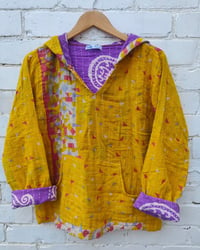 Image 1 of Fezzie Hoodie yellow and purple