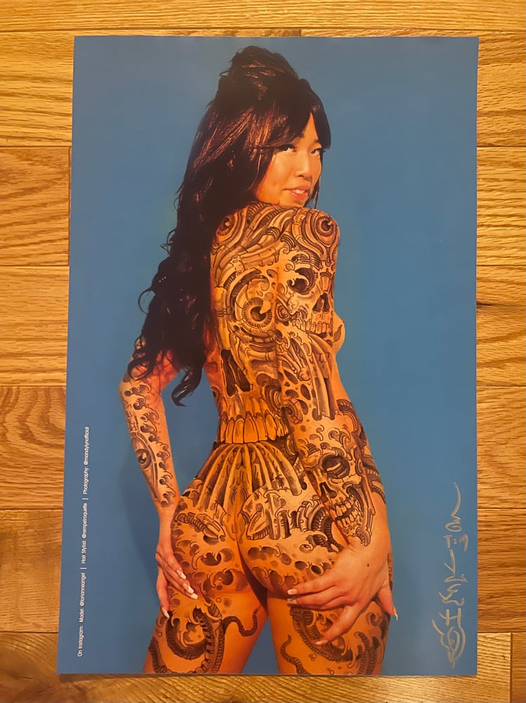 Image of Tim Lehi X Mandy Lyn "Mech Skull Water" Signed Poster