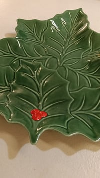 Image 2 of Plato/bandeja acebo