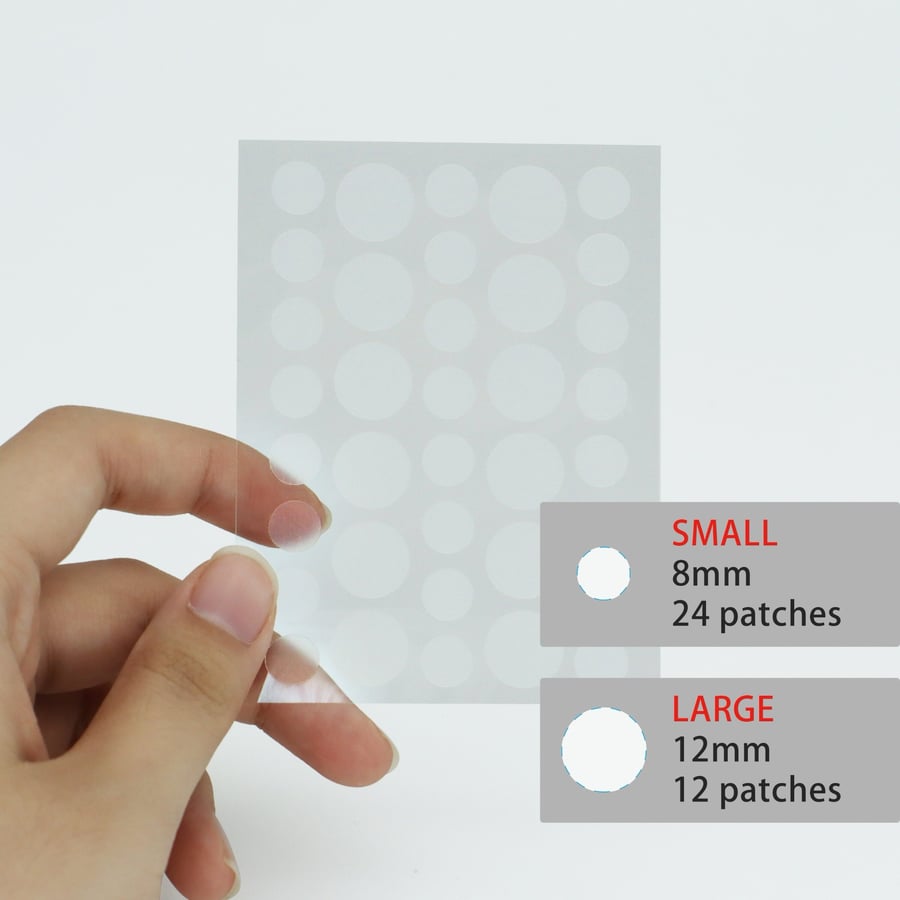 Image of Clear Invisible Hydrocolloid Pimple Acne Patch 